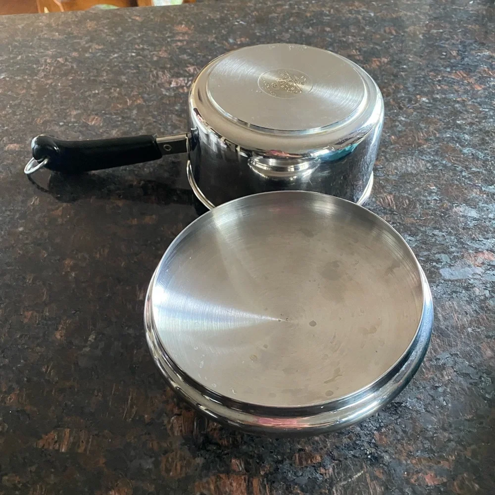 1 Revere Ware 1 Quart Stainless Steel Pan